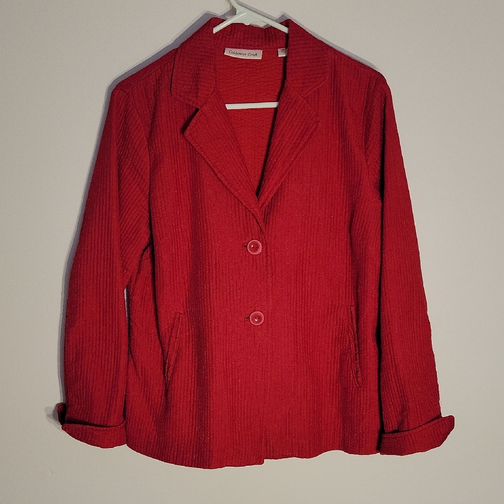 Coldwater Creek Red Women's Blazer size 14